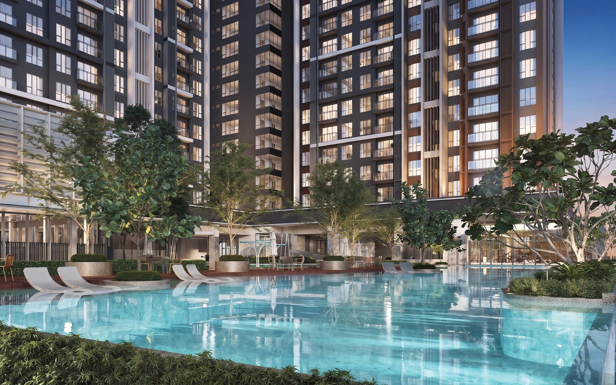 Artist impression of the Binastra Cochrane infinity pool