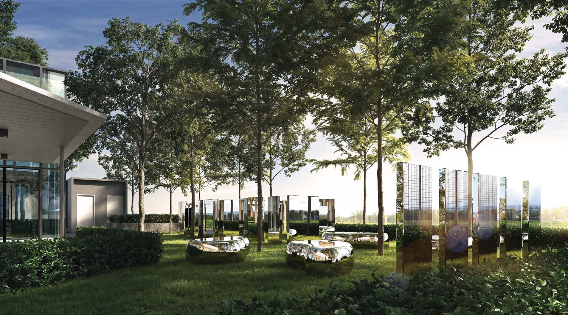 Artist impression of the Binastra Cochrane reflection garden
