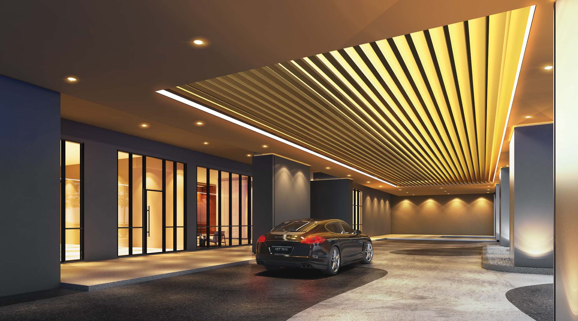 Artist impression of the Binastra Cochrane Tower A lobby drop-off