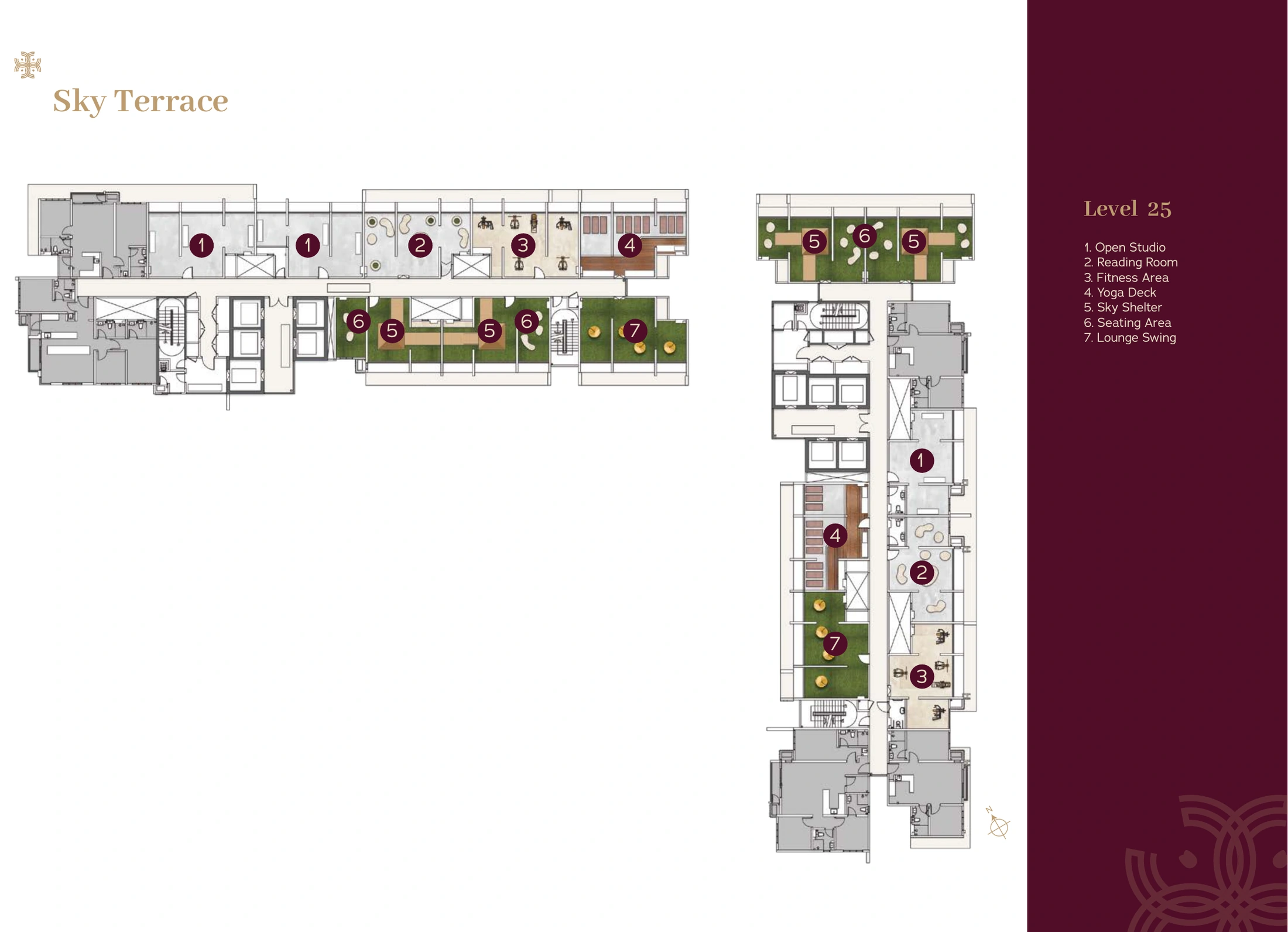 Binastra Cochrane Level 25 Sky Terrace facilities plan