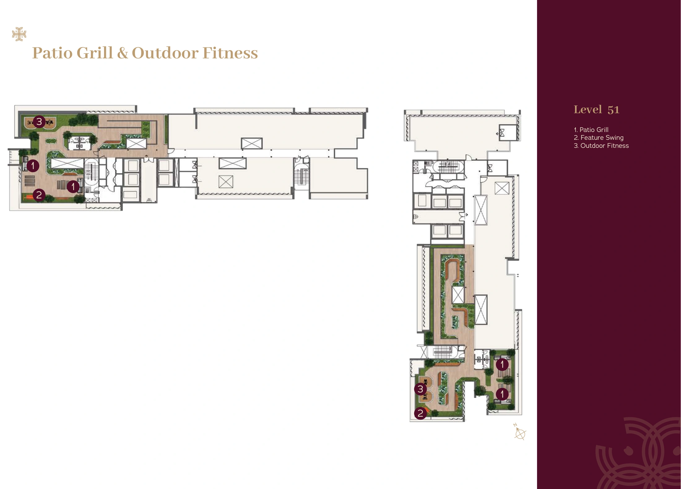 Binastra Cochrane Level 51 patio grill and outdoor fitness plan